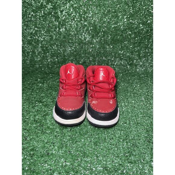 Nike Air Jordan Deluxe Red Suede Leather Walking Shoes Sneakers Toddler Size 6C - Picture 5 of 8
